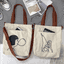 Custom Canvas Advertising Tote Bag | Reusable Printed Canvas Shopping Bag thumbnail 2